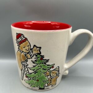 Eli + Ana Watercolor Gingerbread Men Christmas Tree Decorating Christmas Mug NEW
